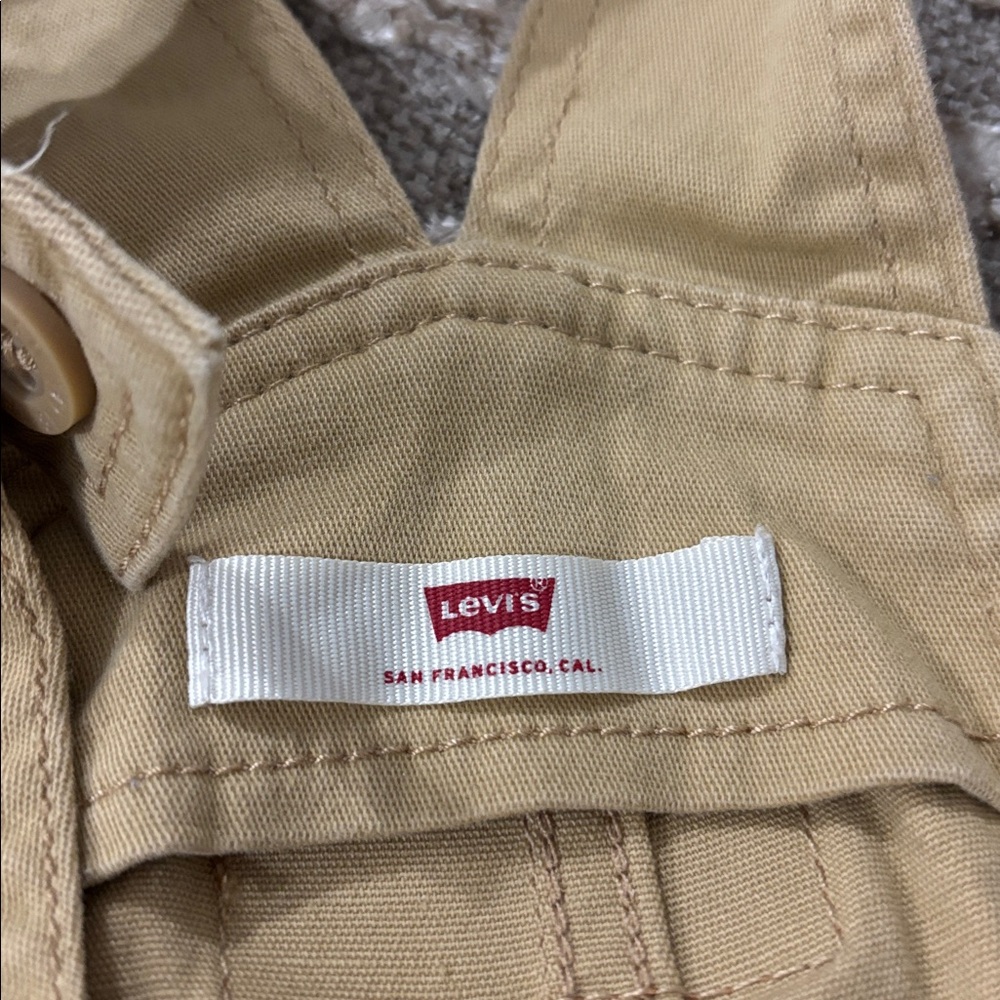 Levi’s Kids Tan Shorts Overalls Size 24m - Picture 9 of 15